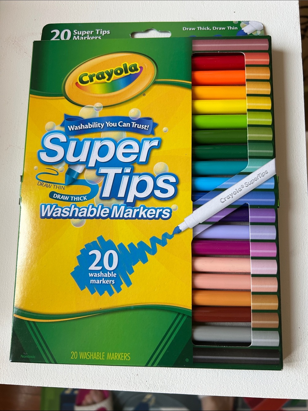 Crayola Super Tips Washable Markers - Multicolor (20 Pack)